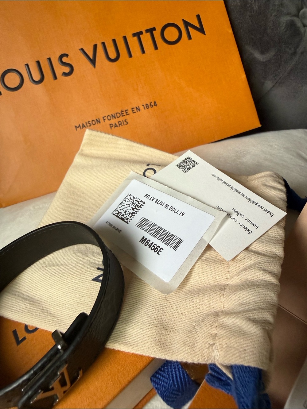 Louis Vuitton Brown Monogram Canvas LV Buckle Bracelet - Picture 11 of 16